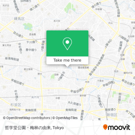 哲学堂公園・梅林の由来 map