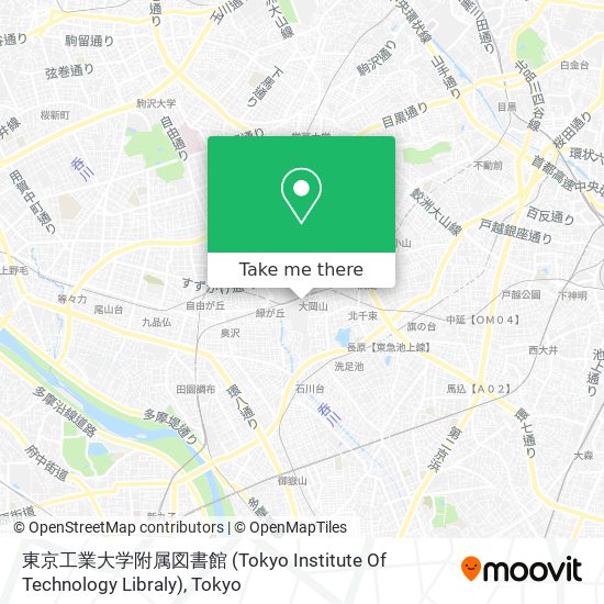 東京工業大学附属図書館 (Tokyo Institute Of Technology Libraly) map