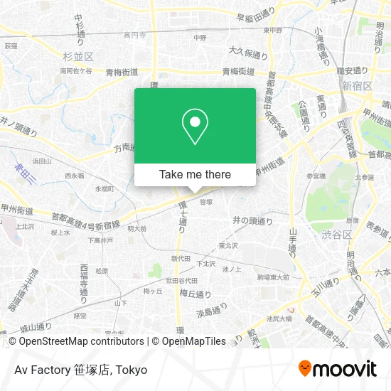 Av Factory 笹塚店 map