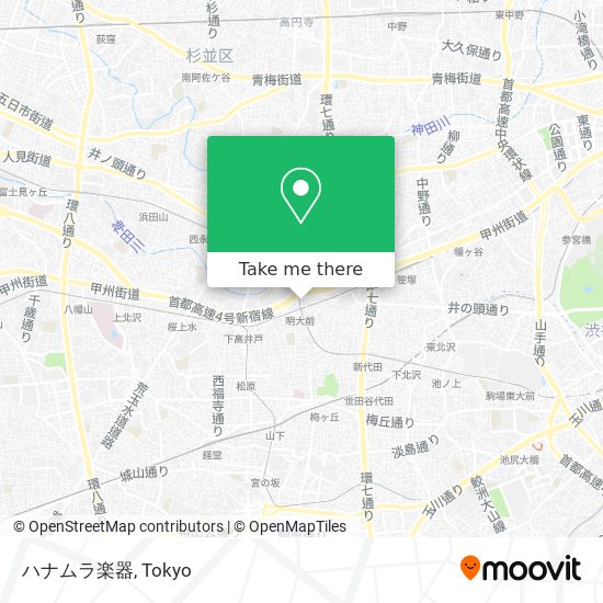 ハナムラ楽器 map