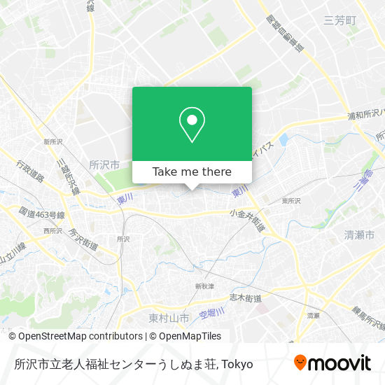 所沢市立老人福祉センターうしぬま荘 map