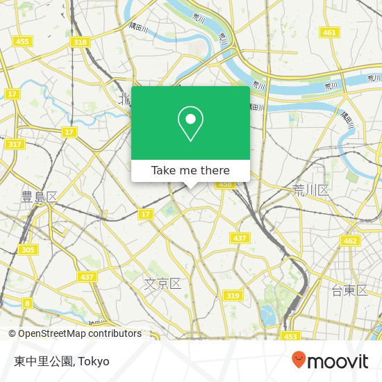 東中里公園 map