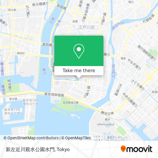 新左近川親水公園水門 map