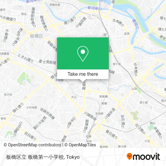 板橋区立 板橋第一小学校 map