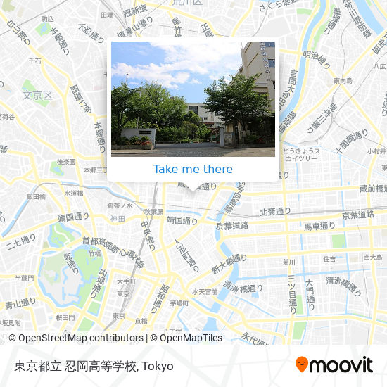 東京都立 忍岡高等学校 map