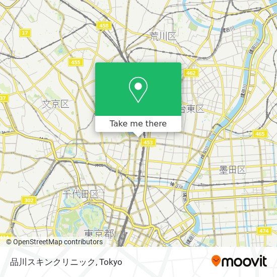 品川スキンクリニック map
