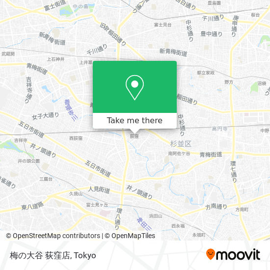 梅の大谷 荻窪店 map