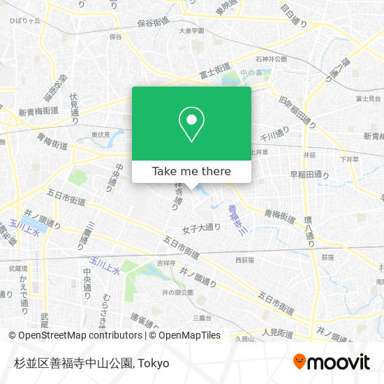 杉並区善福寺中山公園 map