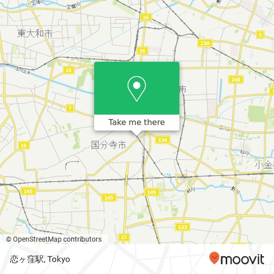 恋ヶ窪駅 map