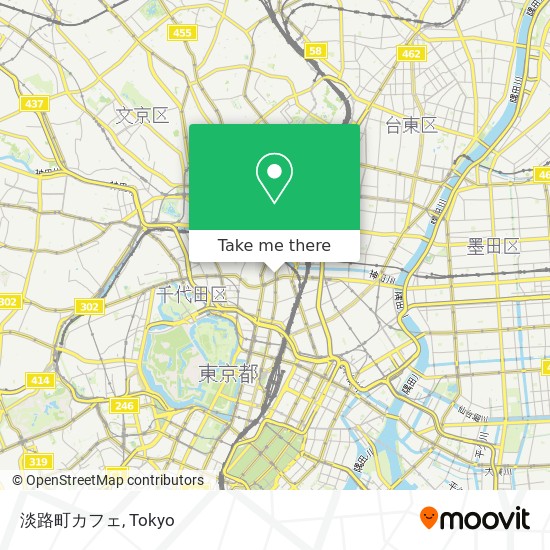 淡路町カフェ map