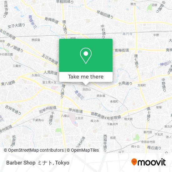 Barber Shop ミナト map