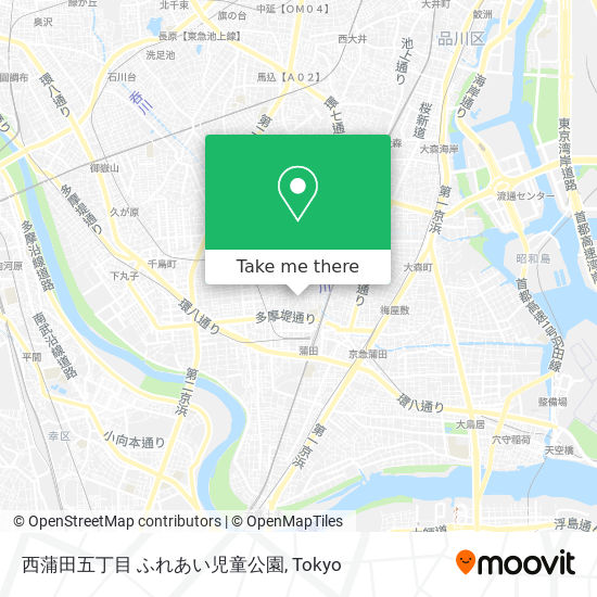 西蒲田五丁目 ふれあい児童公園 map