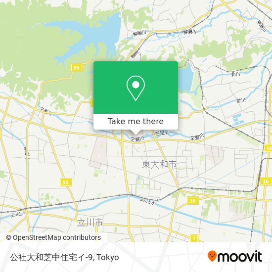 公社大和芝中住宅イ-9 map