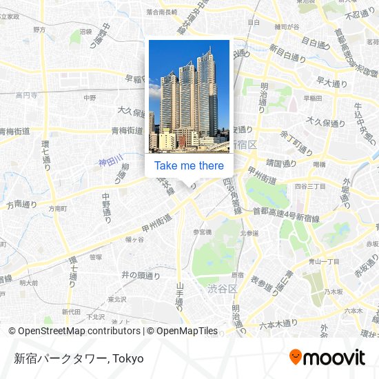 新宿パークタワー map