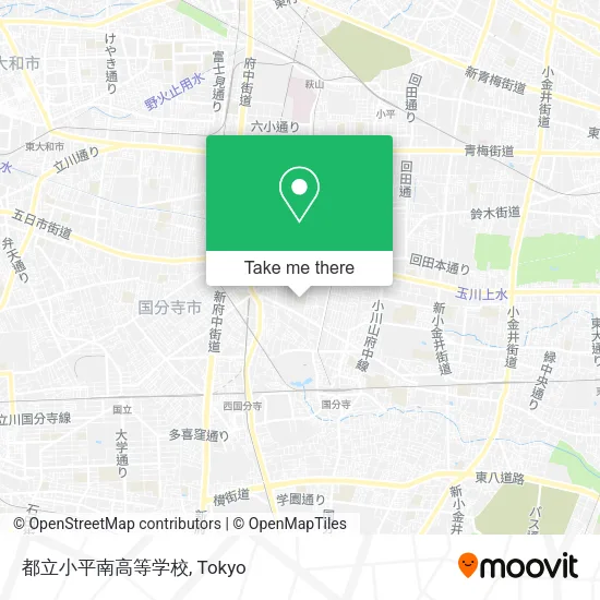都立小平南高等学校 map