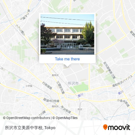 所沢市立美原中学校 map