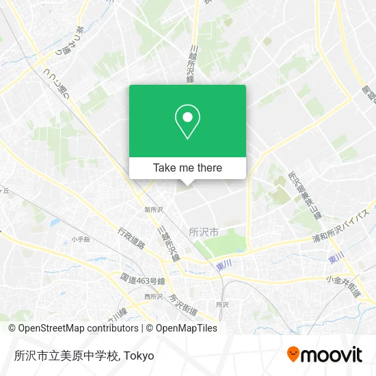 所沢市立美原中学校 map