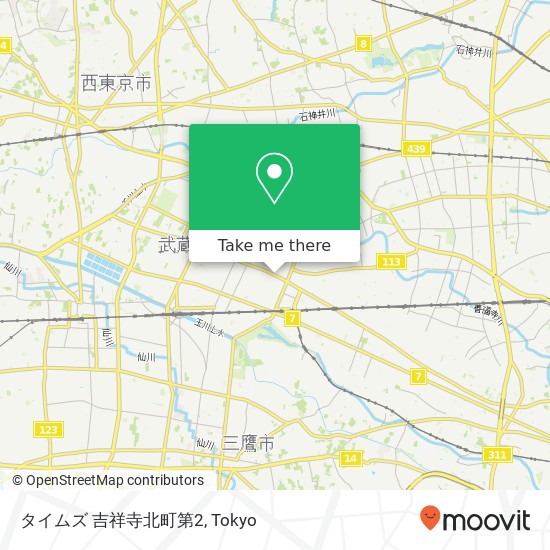 タイムズ 吉祥寺北町第2 map