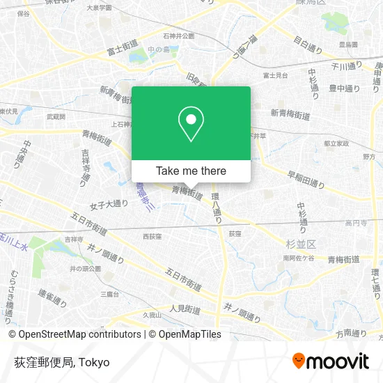 荻窪郵便局 map