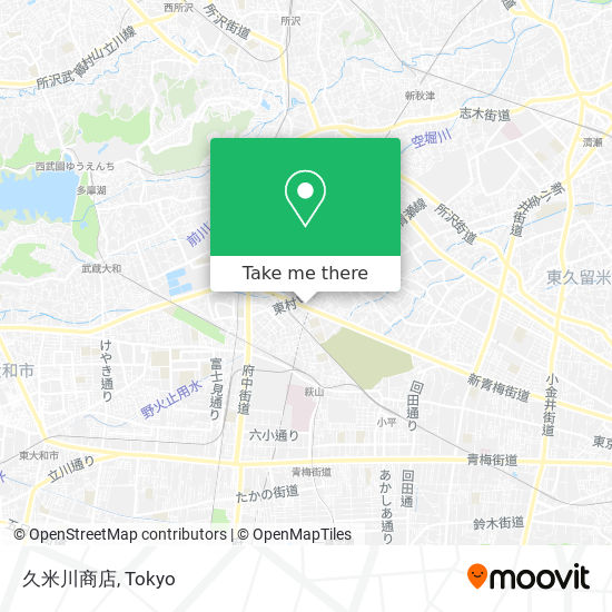 久米川商店 map
