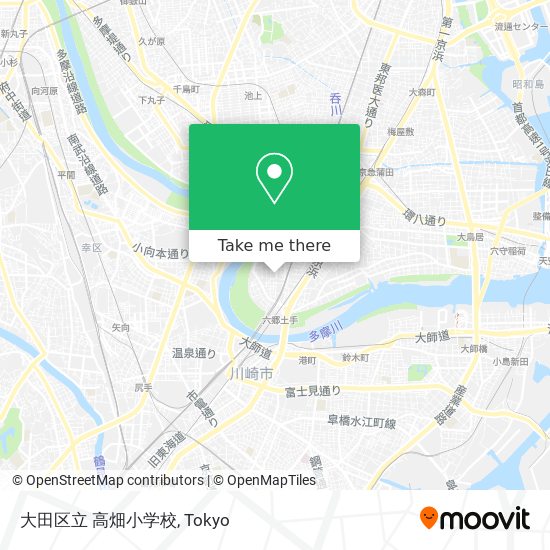 大田区立 高畑小学校 map