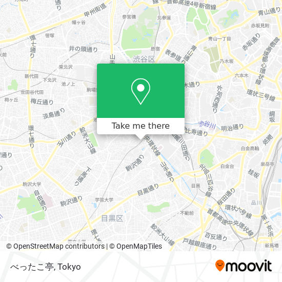 べったこ亭 map