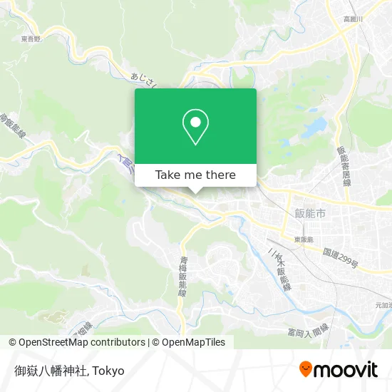 Mitake Hachiman Shrine map