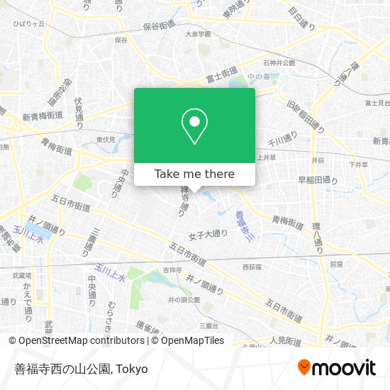 善福寺西の山公園 map