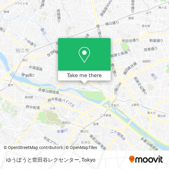 ゆうぽうと世田谷レクセンター map