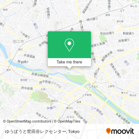 ゆうぽうと世田谷レクセンター map