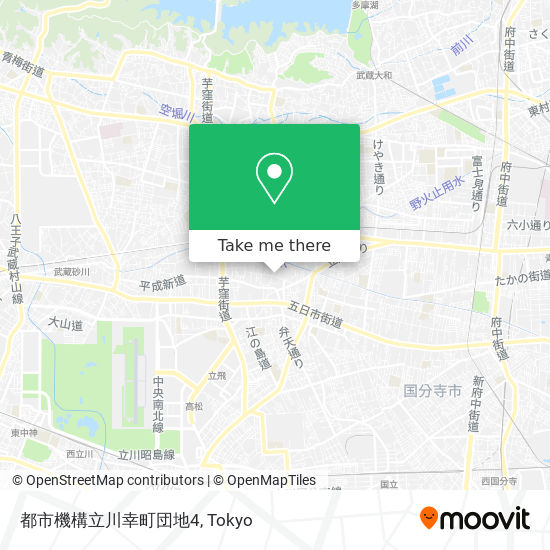 都市機構立川幸町団地4 map