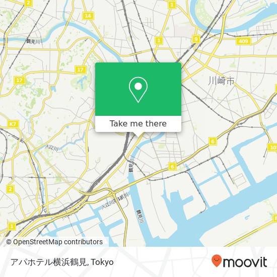 アパホテル横浜鶴見 map