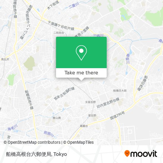 船橋高根台六郵便局 map