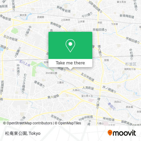 松庵東公園 map
