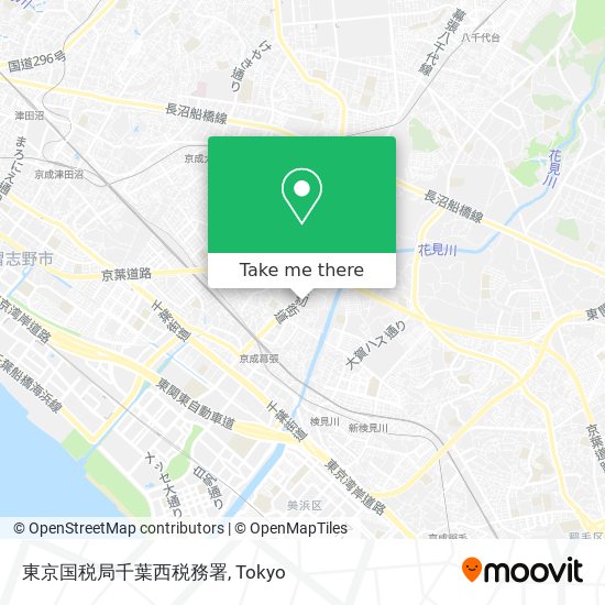 東京国税局千葉西税務署 map