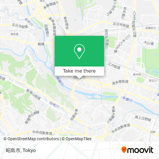 昭島市 map