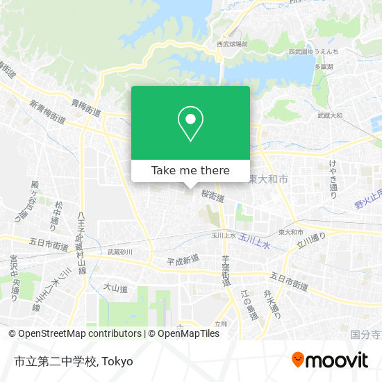 市立第二中学校 map