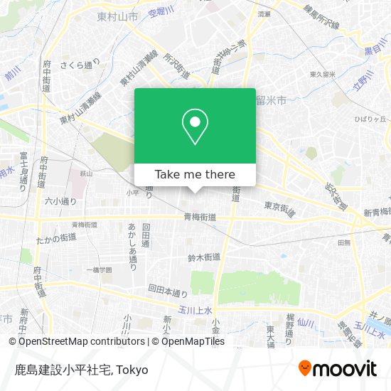 鹿島建設小平社宅 map