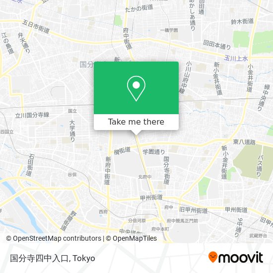 国分寺四中入口 map