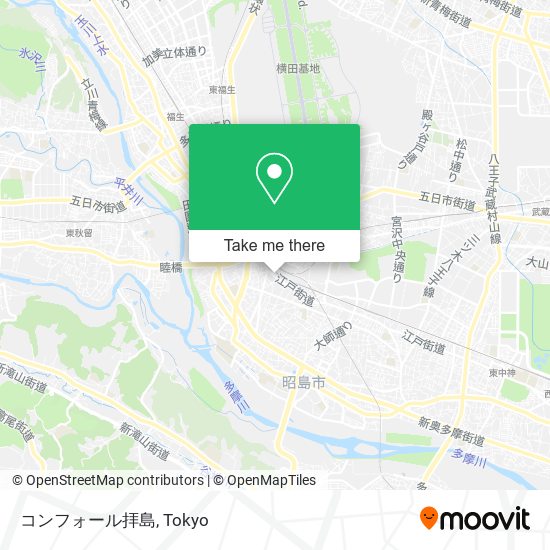コンフォール拝島 map