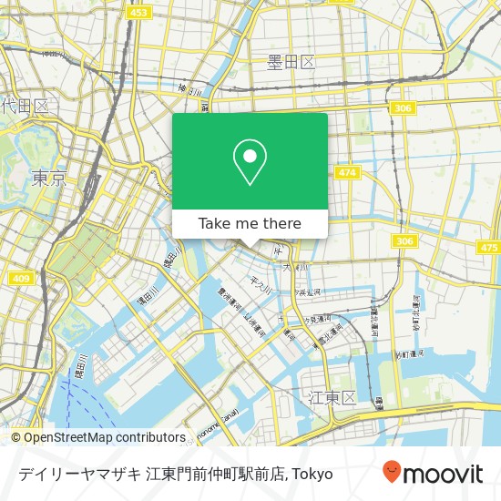 デイリーヤマザキ 江東門前仲町駅前店 map