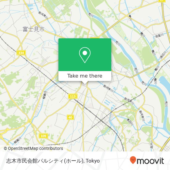 志木市民会館パルシティ(ホール) map