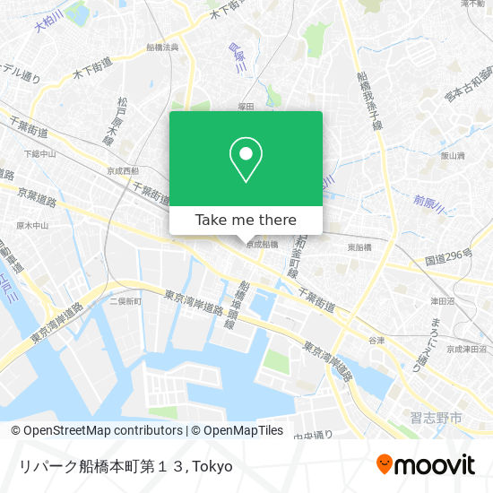 リパーク船橋本町第１３ map