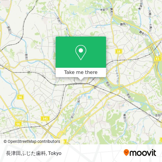 長津田ふじた歯科 map
