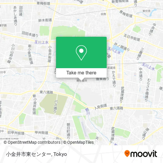 小金井市東センター map