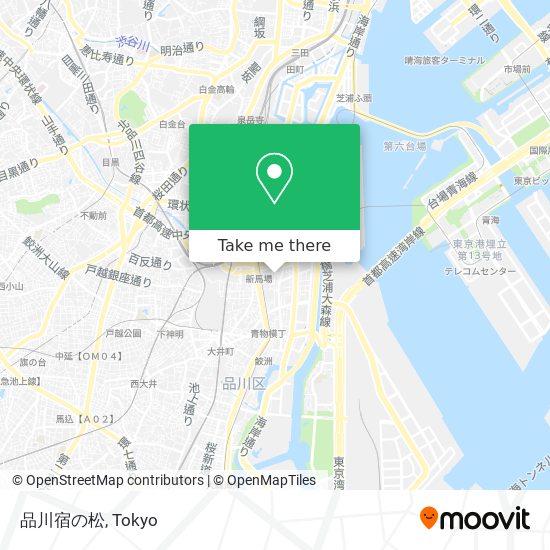 品川宿の松 map