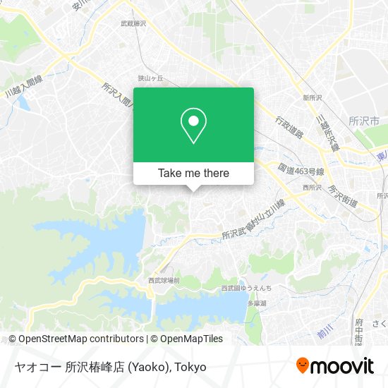 ヤオコー 所沢椿峰店 (Yaoko) map