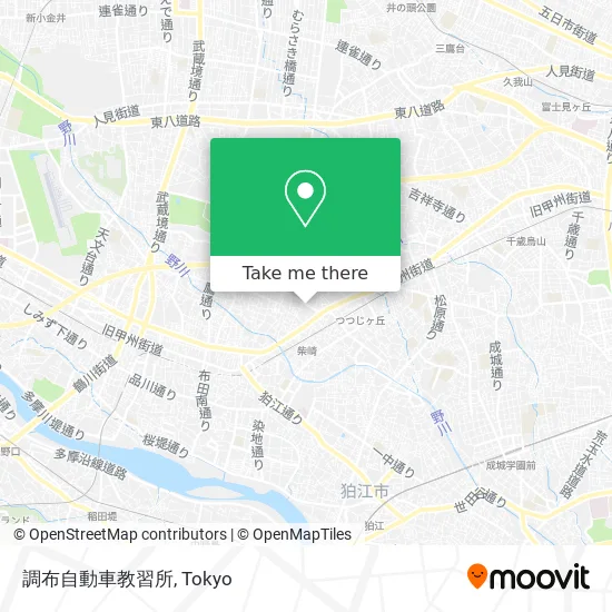 調布自動車教習所 map