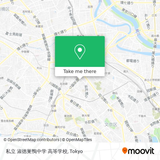 私立 淑徳巣鴨中学 高等学校 map