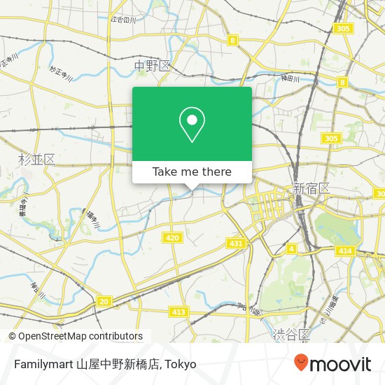 Familymart 山屋中野新橋店 map